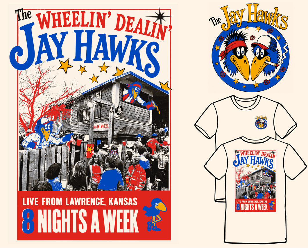 FMT “Wheelin’ Dealin’ Jayhawks” S/S Tee