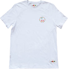 White Circle L Short Sleeve Tee